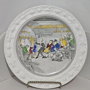 Vintage - Adams English Ironstone - Dr Syntax Reading his Tour Collector Plate
